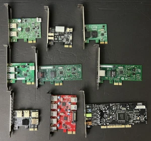 Untested PCIe Expansion Cards, USB Splitter, Ethernet, Sound Blaster, Firewire - Picture 1 of 10