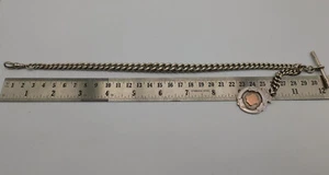 catena orologio da tasca in argento Silver pocket watch chain C35 - Imagen 1 de 12