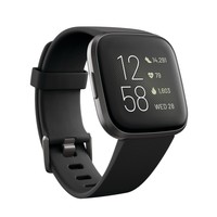 Fitbit Versa 2 Smartwatch Black Carbon Aluminum