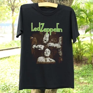 Led Zeppelin Band Concert Rock Tour Black Unisex T-shirt Size S-5XL - Picture 1 of 5