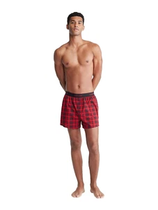Calvin Klein Men's Red Plaid Modern Cotton Holiday Slim Boxer Brief Size X-Large - Picture 1 of 7