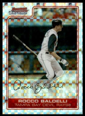 2006 Bowman Chrome xFractor Rocco Baldelli /250 Rays #180 *Noles2148* - Image 1 of 2