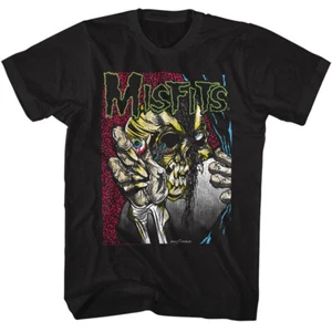 The Misfits Cuts From The Crypt Skeleton Eyeball Men's T Shirt Punk Rock Merch - Picture 1 of 5