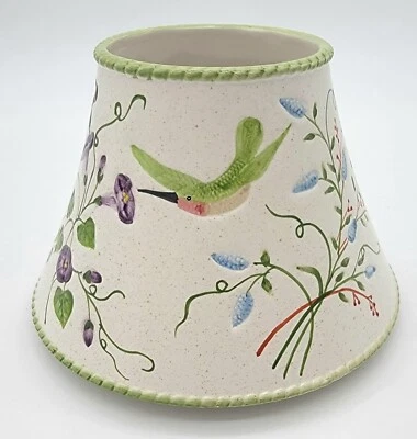 Yankee Candle Large Jar Candle Shade Topper Hummingbird Butterfly Floral Flowers - Image 1 of 4