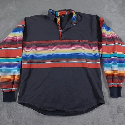 Camisa Roper Vintage Para Hombre Grande Negra Rayas Fuerte Vaquero Occidental Foto 1 de 4