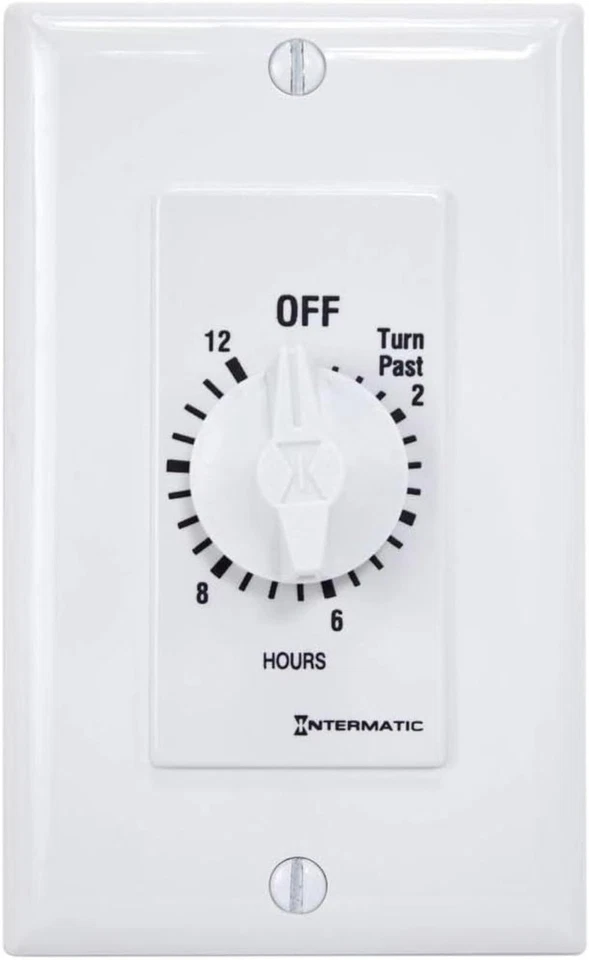 Intermatic Sw12hwk 12-hour Spring Wound Timer White