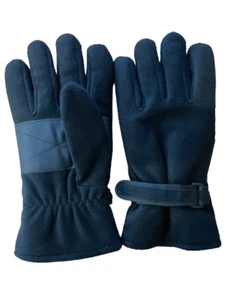 Herren Winterhandschuhe superweich Vlies gefüttert thermisch schwarz Handschuhe - Bild 1 von 1