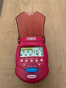 Radica Hand Held Flip Top Poker Electronic Travel Game - Picture 1 of 3