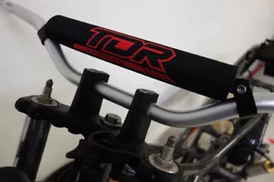 Yamaha TDR250 TDR 250 1kt 3ck 2yk foam textile handlebar bar pad evo black red - Picture 1 of 3
