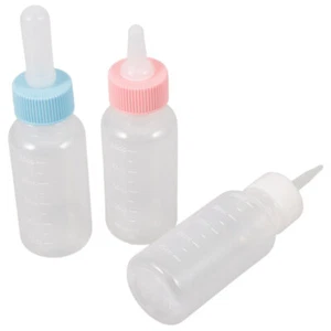 3Pcs Silicone Feeding Bottles Pet Nursing Bottles Feed Bottle for Small Pet - Picture 1 of 12