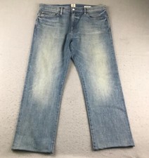 Hiroshi Kato Jeans Mens 36X27 Blue Denim The Hammer Straight Julian Wash Pants