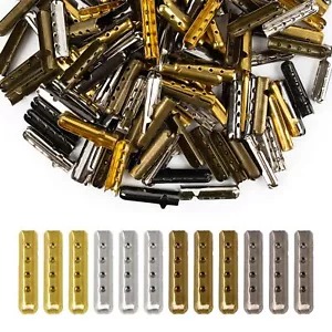 Metal Aglets DIY Shoelaces Repair Shoe Lace Tips Head Replacement End - Picture 1 of 9