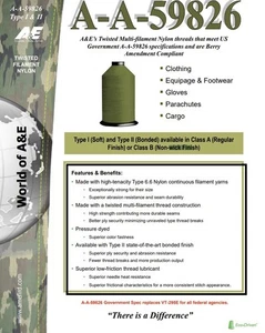 American & Efird Thread Spool T-135 A-A-59826A Green - Picture 1 of 1