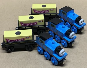 VTG 2000 THOMAS & FREUNDE HOLZEISENBAHN YUMSTERS YOPLAIT JOGHURT GÜTERWAGEN HOLZ - Bild 1 von 8