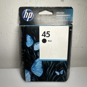 HP 45 Black Ink Cartridge New Sealed Expired 06/2013 Genuine Original 51645A - Picture 1 of 4