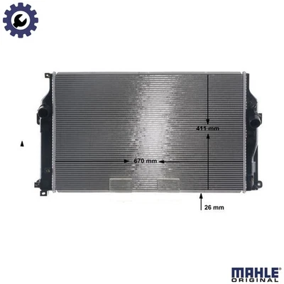 RADIATOR ENGINE COOLING CR 2270 000S FOR TOYOTA RAV/4/IV/SUV/III/VANGUARD 2.2L - Image 1 of 4