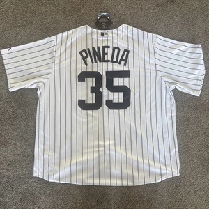 Maglia Majestic Genuine Merch NY Yankees Michael Pineda #35 bianca adulto 2XL - Foto 1 di 7