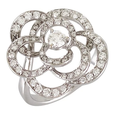 CHANEL Camellia White gold diamond Ring - Image 1 of 4