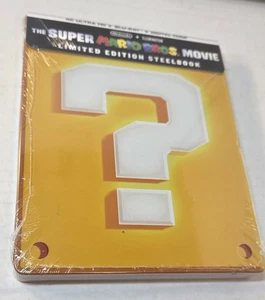 The Super Mario Bros 4K Steelbook-NEW (DAMAGED SHRINK WRAP)-See Pictures - Picture 1 of 6