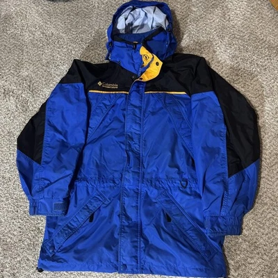 Vintage Columbia Jacket Mens Medium Hooded Nylon Outdoor Parka 90s - Image 1 of 4