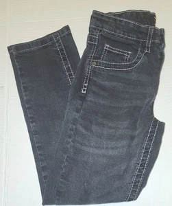 True Indigo Boys Black Faded thick Stitch Denim Jeans Size 10 - Picture 1 of 10