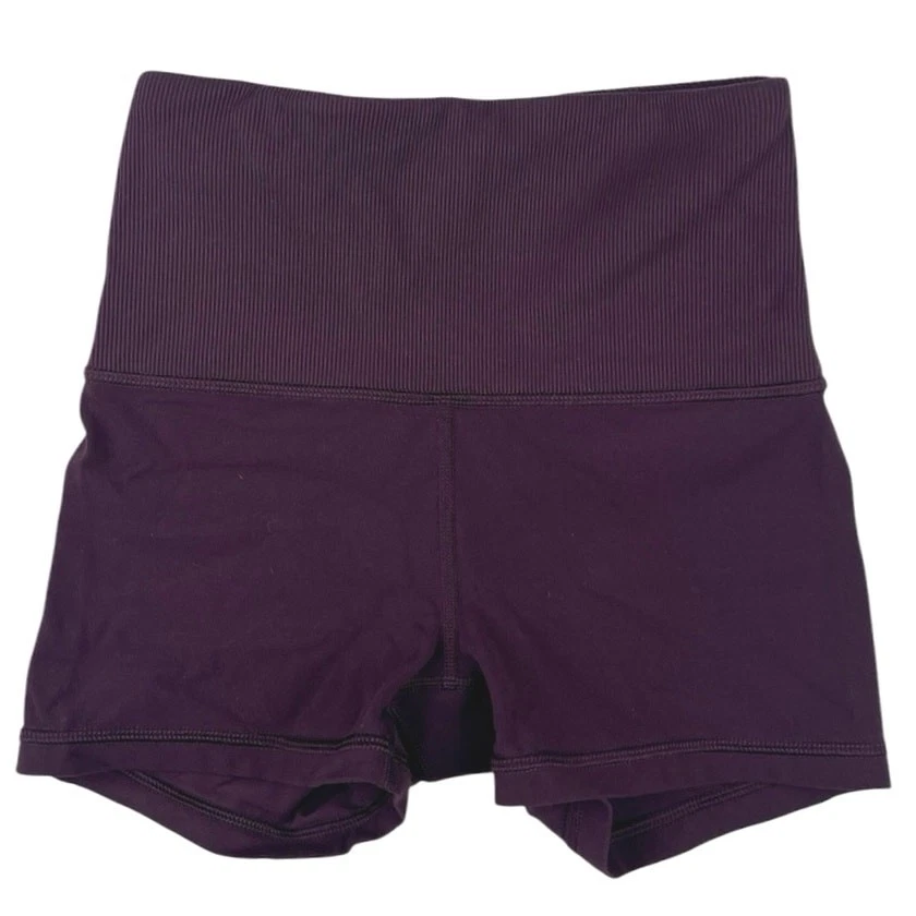 Athleta Studio 2.5" Purple High Waist Acivewear Training Gym Yoga Shorts Sz XXS - Image 1 of 4