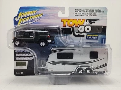 Johnny Lightning Tow & Go 2010 Toyota FJ Cruiser With Camping Trailer 2023 - Image 1 of 4