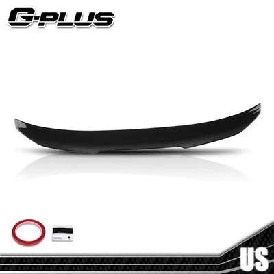PSM Style Trunk Spoiler Gloss Black Fit For 2017-23 BMW G30 G38 5 Series F90 M5 - Image 1 of 4