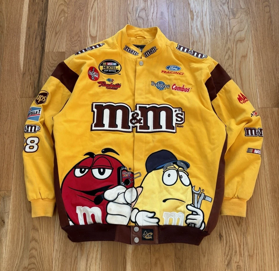 Chaqueta Nascar Chase Authentics Drivers Line m&m’s Racing 2005 De colección Y2K XL Foto 1 de 4