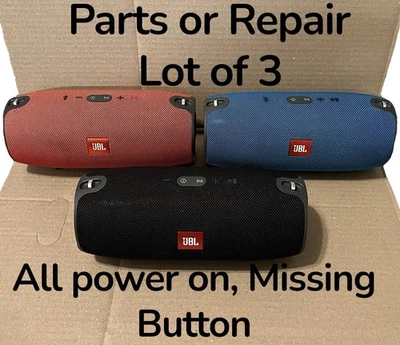 Altavoz inalámbrico portátil JBL Xtreme (lote de 3) para piezas/reparación faltante botón Foto 1 de 4