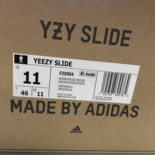 Adidas Yeezy Slide Uomo "Resina" 2022 Taglia 11 SKU:FZ5904 SOLO SCATOLA USATE