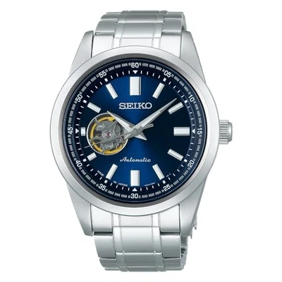 SEIKO SCVE051 Blue Automatic Mechanical Skeleton Men's Watch in Box New - Image 1 of 4