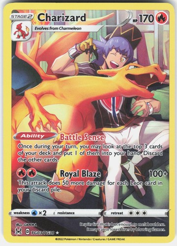 PSA 9 MINT 2022 Pokemon Lost Origin CHARIZARD TG03 Full Art Ultra