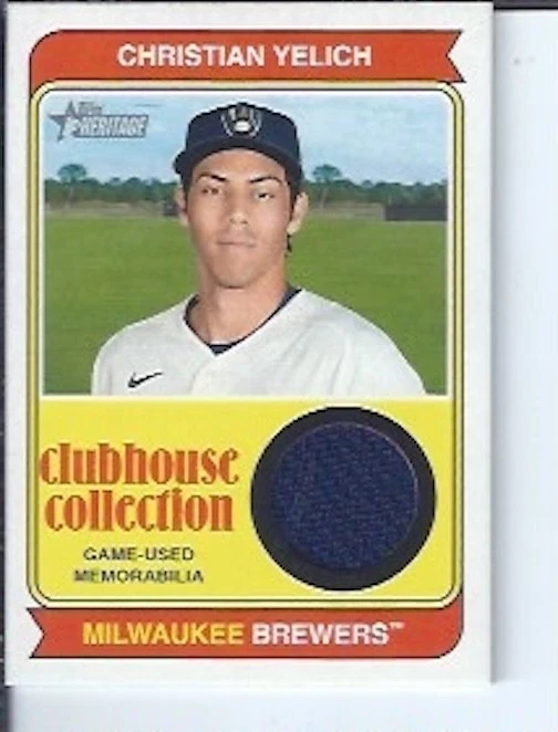 Christian Yelich 2023 Topps Heritage Clubhouse Collection - Image 1 of 1