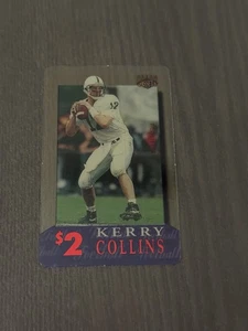 1996 Classic Clear Assets Sprint Phone Cards $2 21 KERRY COLLINS Football Card - Picture 1 of 2