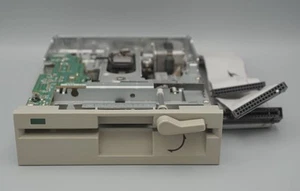 TEAC FD-55GFR 1,2 MB HD 5,25 Zoll Diskettenlaufwerk - Beige mit Flachbandkabel - 5k80 - Bild 1 von 3