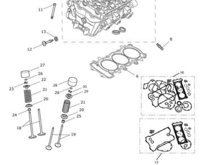 Triumph OEM Bucket, Tappet Dia 24.2 x6 Daytona 675 & 675R  *check VIN* T1130481 - Picture 1 of 1