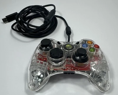 Microsoft Xbox 360 Clear Afterglow Wired Controller Model PL-3602 - Image 1 of 4