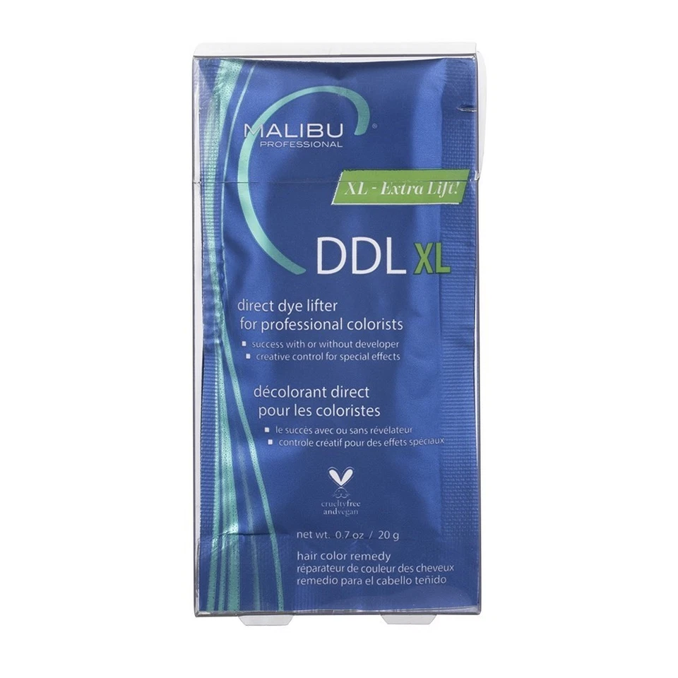 Malibu C Direct Dye Lifter DDL Hair Colour Remedy Sachets 20g X 3