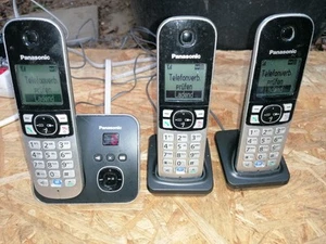 Panasonic HAUSTELEFON KX-TG6821G SEHR GUTER ZUSTAND FUNKTIONIERT 3X TELEFON... - Zdjęcie 1 z 7