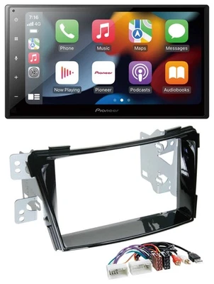 Pioneer DAB Bluetooth 2DIN USB MP3 Autoradio für Hyundai i40 ab 11 VF Klavierlac - Bild 1 von 4