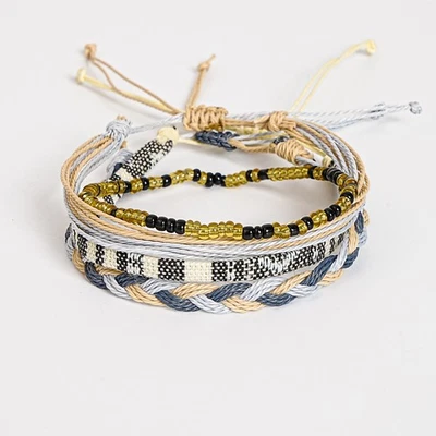 Конопля браслет плетеный/лодыжки браслет, хиппи серфер, регулируемый пляж браслеты - Изображение 1 из 4