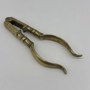 Antique Early Georgian Brass Nutcrackers c 1800 Christmas Nut - Picture 1 of 24