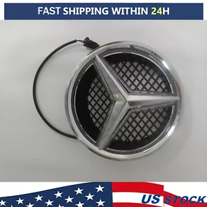 Illuminated Logo Star Badge Car Front Grille LED Emblem Light Fit Mercedes Benz - Picture 1 of 8