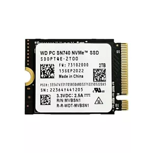 NEW WD SN740 2TB 2230 NVMe PCIe 4x4 SSD For Steam Deck Microsoft Surface Pro 9 - Picture 1 of 5