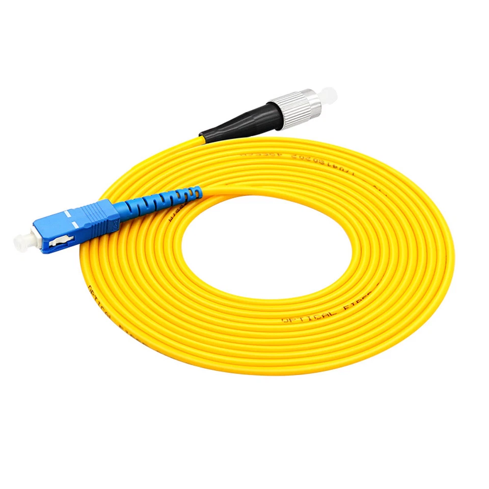 10PCS 3M FC-SC Simplex 9/125 SingleMode SM Fiber Optic Cable Patch Cord Jumper - Image 1 of 3