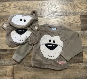 Great Lodge 5 Fleece Pajama Top & Backpack Bear Boys Girls Unisex NWOT - Picture 1 of 5
