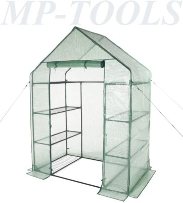 VERDELOOK SERRA DA GIARDINO A CASETTA BALCONE TELO PIANTE FIORI 8 RIPIANI 143X73X195cm