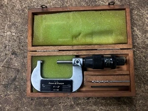 MACHINIST TpCb LATHE MILL Swiss Made Brown & Sharpe 20 - 10 2" Micrometer - Picture 1 of 8