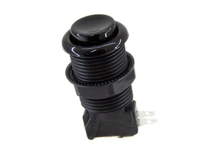 Suzo Happ Concave Pushbutton - Black with Microswitch Included - Picture 1 of 1
